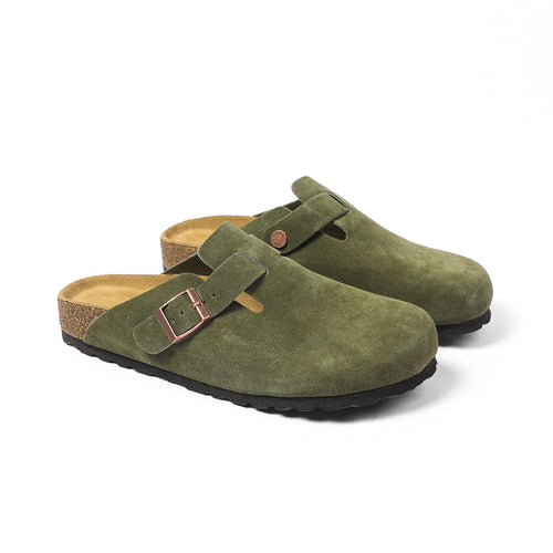Boston Soft Footbed Suede Slides Comfort unisex  Slippers