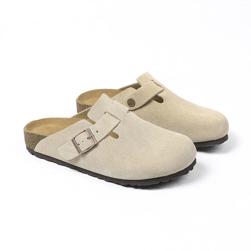 Boston Soft Footbed Suede Slides Comfort unisex  Slippers